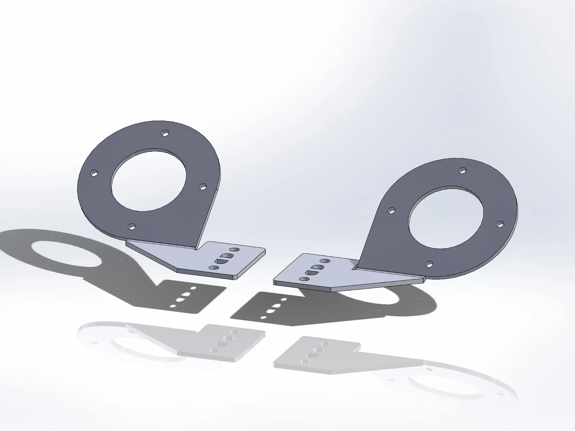 [SLI003632] Bumper Support Light Brackets - 36 Degree