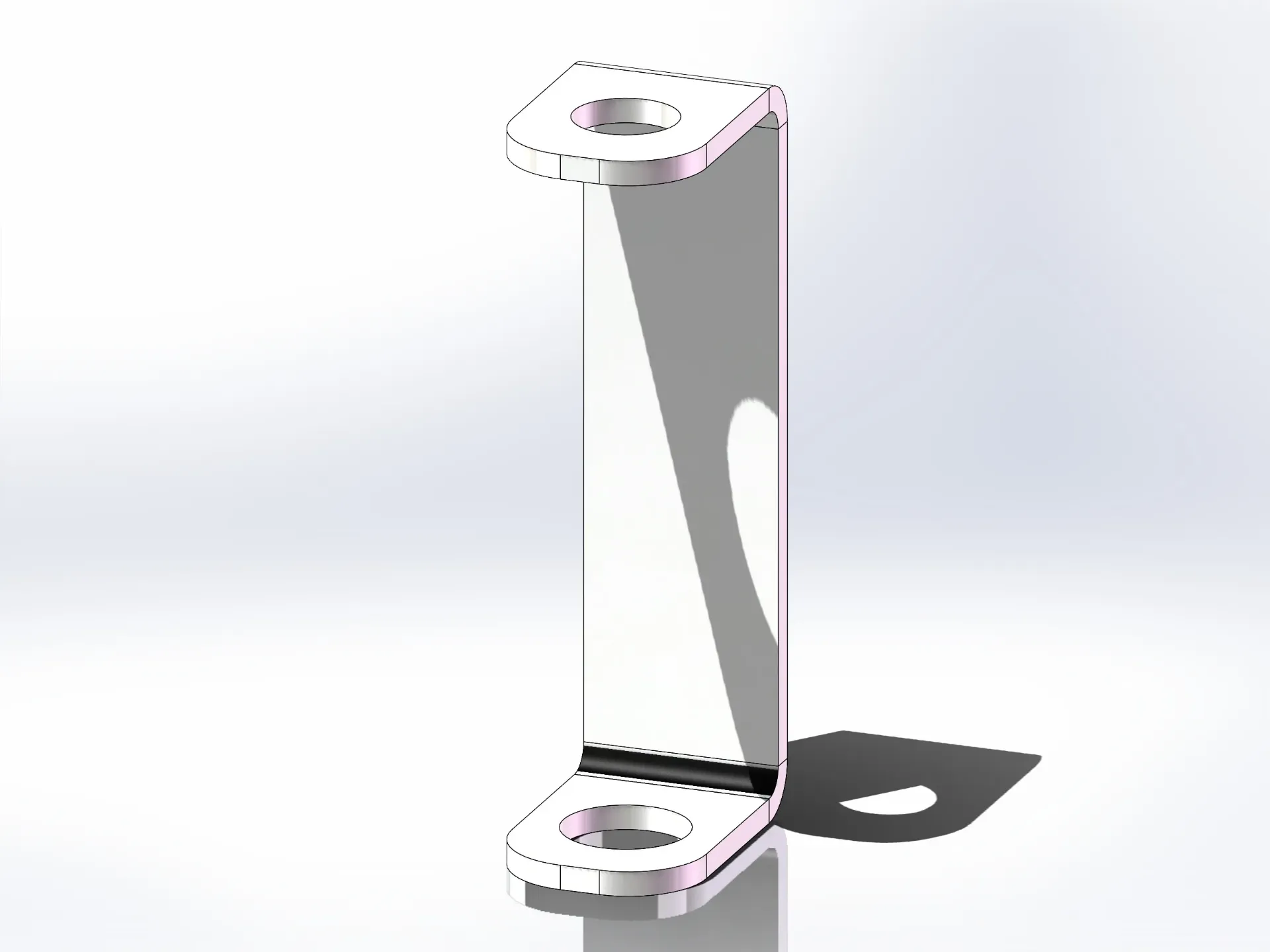 [SLI003963] Mirror Light Mounting Brackets - 3.75" x 1.5" x 1" x 0.1250" C-Channel
