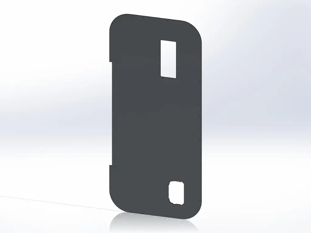 [SLI000100] Peterbilt New Style 389 Sleeper Panels  - Doors (Lock and Vent)