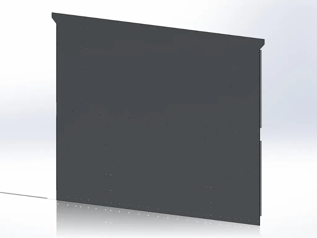 [SLI000104] Peterbilt New Style 389 Sleeper Panels - Back (No Window)