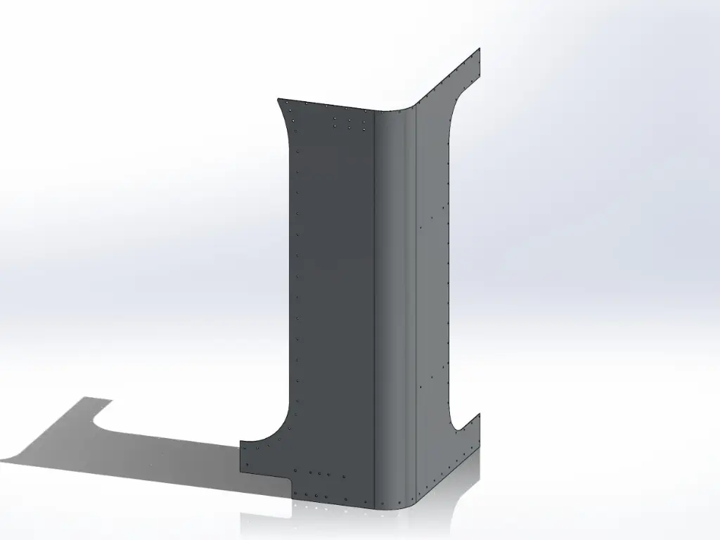[SLI000110] Peterbilt New Style 389 Sleeper Panels - Front Corner Drivers Side, 48" (58"), Ultra Cab