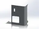 Peterbilt New Style 389 Sleeper Panels - Front Corner Passengers Side, 48" (58"), Flat Top