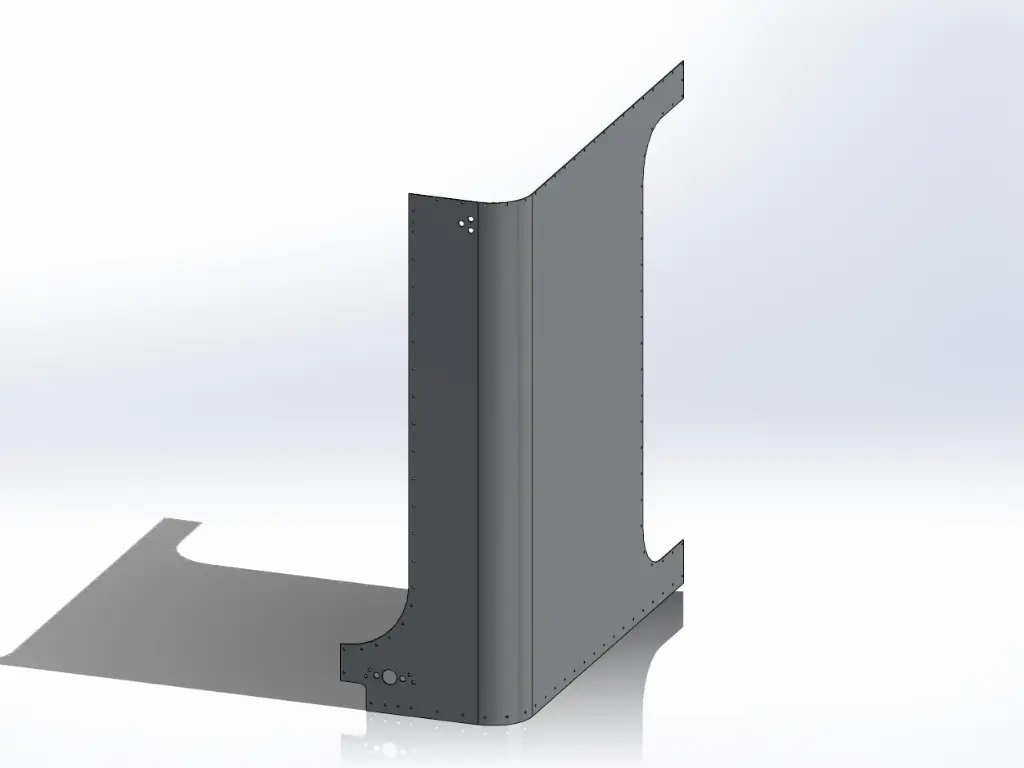 Peterbilt 5-Series Sleeper Panels - Front Corner Drivers Side, 69" (80")