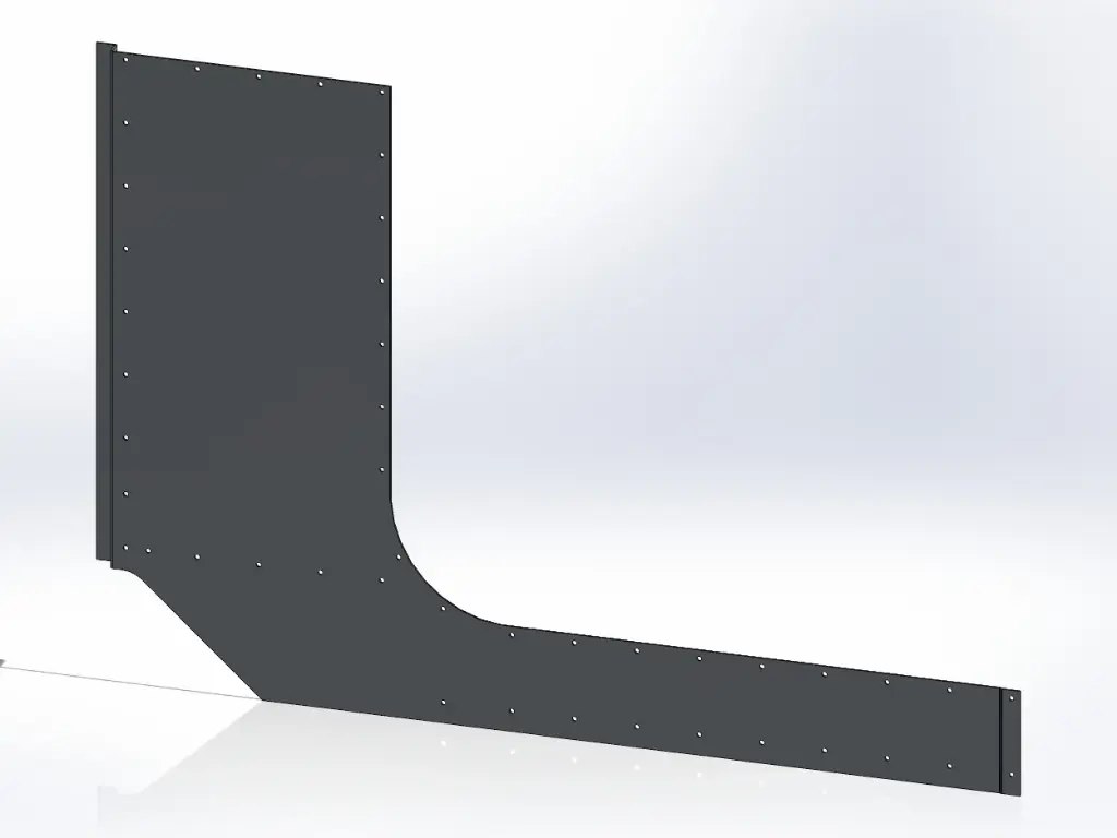 [SLI000799] Peterbilt Cab Cowl / Air Cleaner Panels - 330/337 - Door Mount Mirrors (Drivers Side)