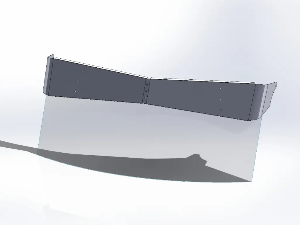 Kenworth T680/T880/W990 Mid Rise Visors - No Factory Mounts