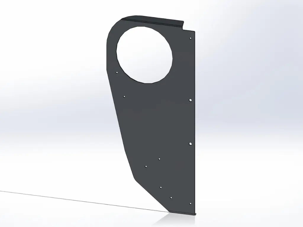 [SLI000194] Kenworth Cab Air Cleaner Intake Panels - Aluminum (Drivers Side)