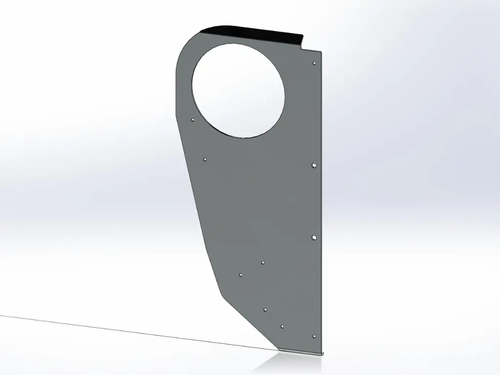 [SLI000196] Kenworth Cab Air Cleaner Intake Panels - Stainless (Drivers Side)