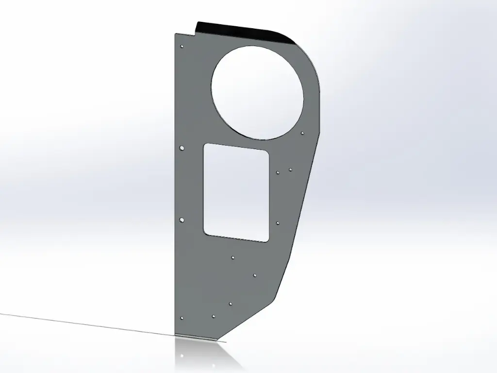 Kenworth Cab Air Cleaner Intake Panels - Stainless