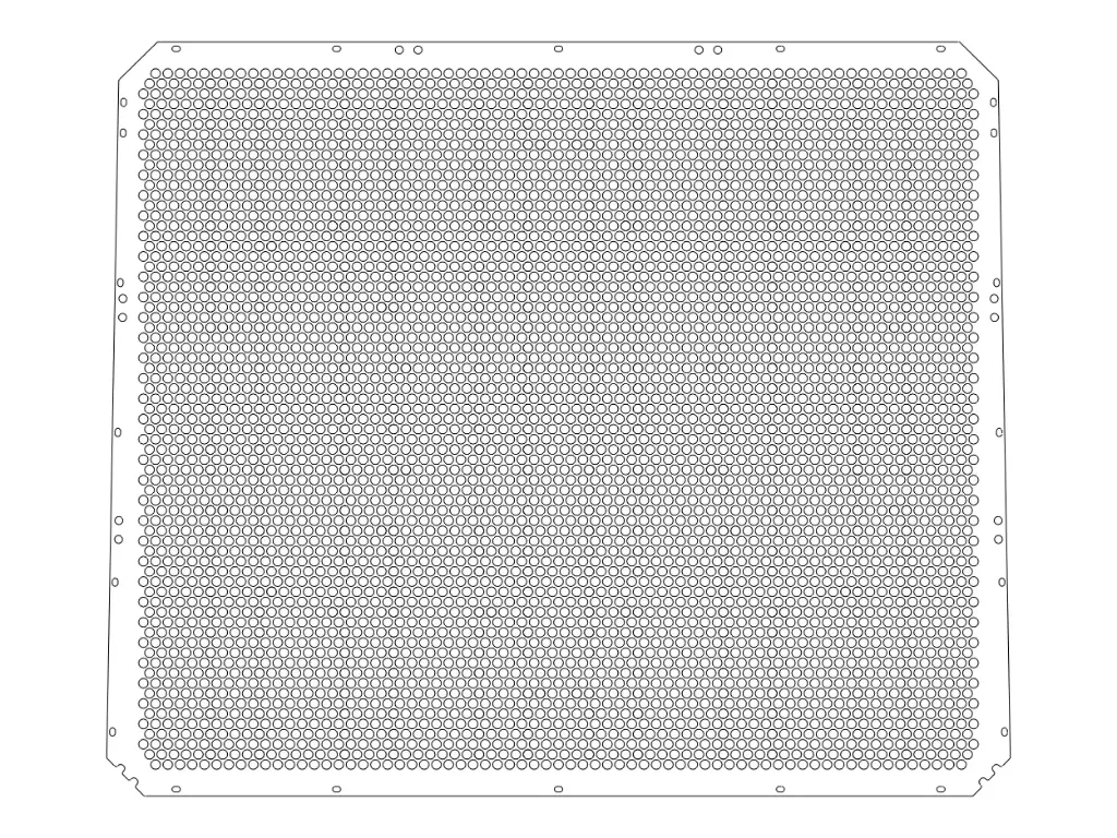 [SLI001379] Peterbilt 359 Punched Grills (Circle, 16g)