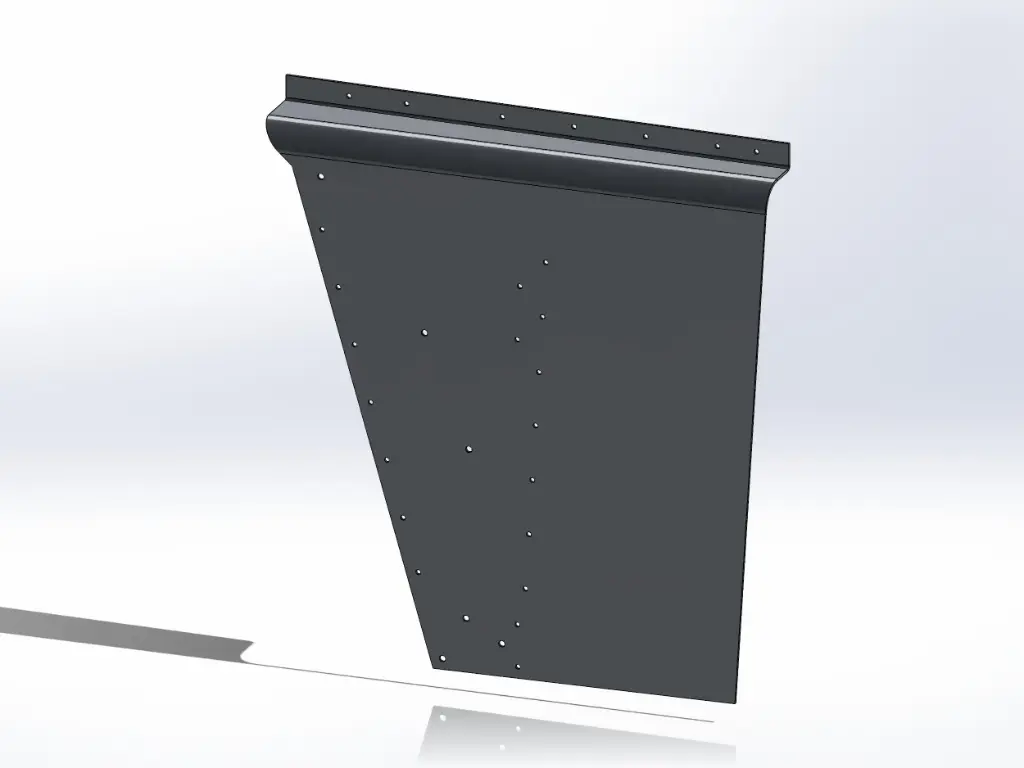 [SLI000243] Peterbilt 359 Bottom Hood Panels - Long Hood (Drivers Side)