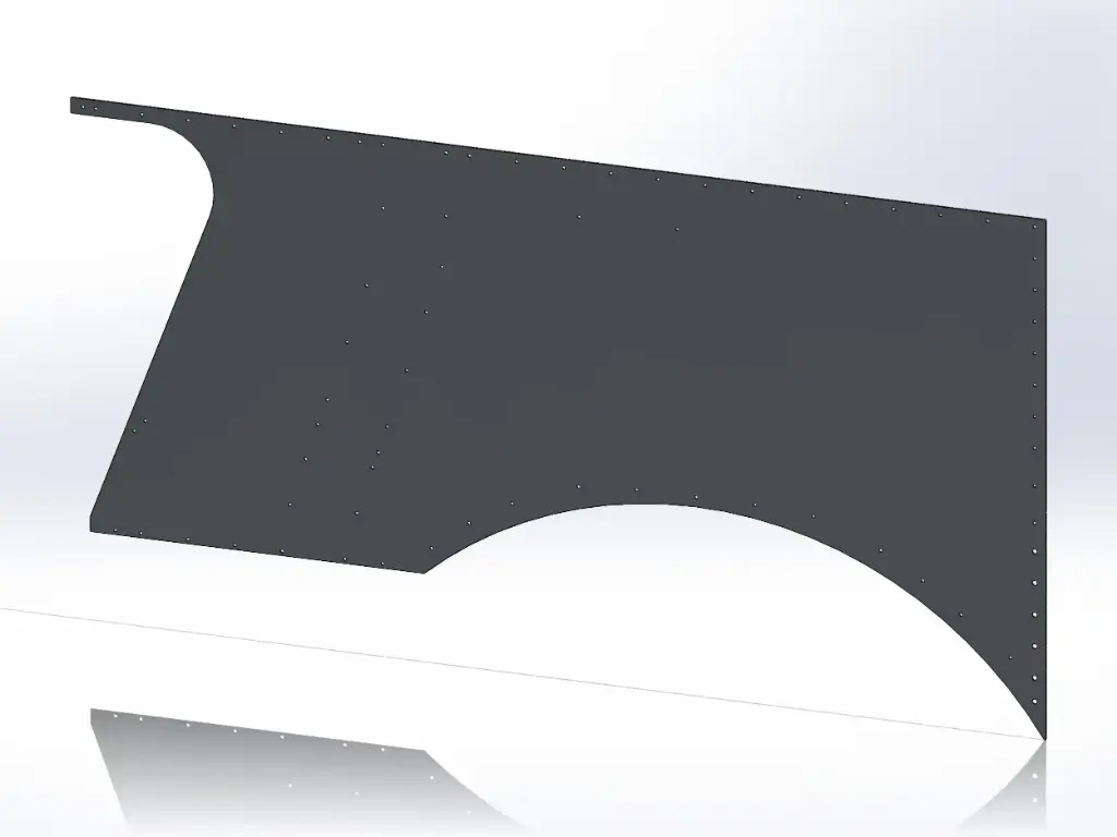 Peterbilt 359 Side Hood Panels - Long Hood