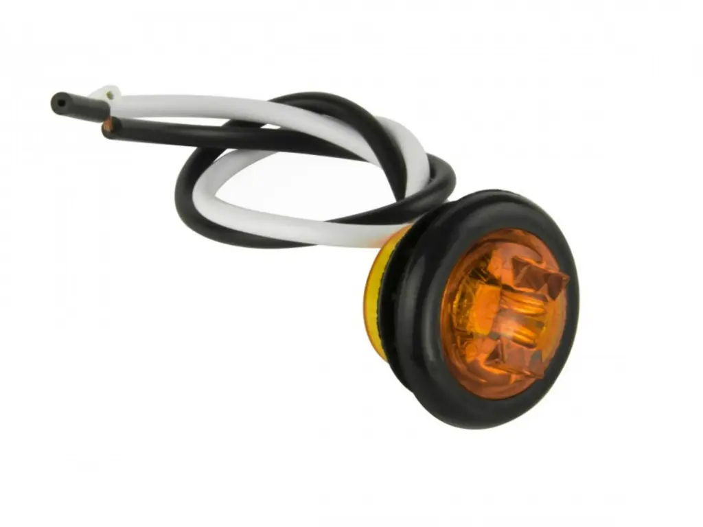 [SLI000258] 3/4″ Dot Lights (Clear Lens / Amber LED)