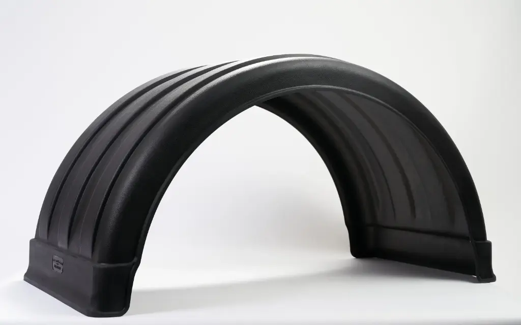 [SLI000265] Single Axle Poly Fenders - Extended (White)