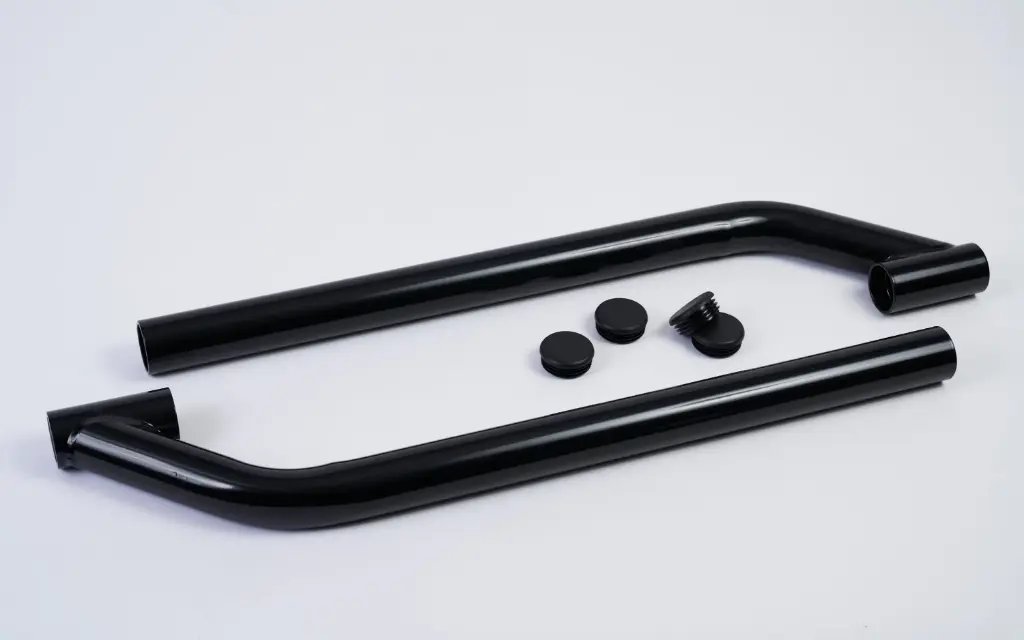 [SLI000277] Fender Brackets, Offset Pipes - Black Steel