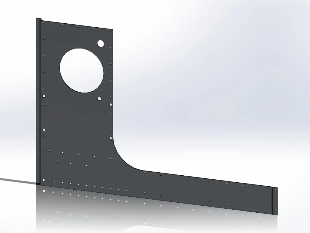 [SLI000035] Peterbilt Cab Cowl / Air Cleaner Panels - Cab Mount Mirrors (Drivers Side)