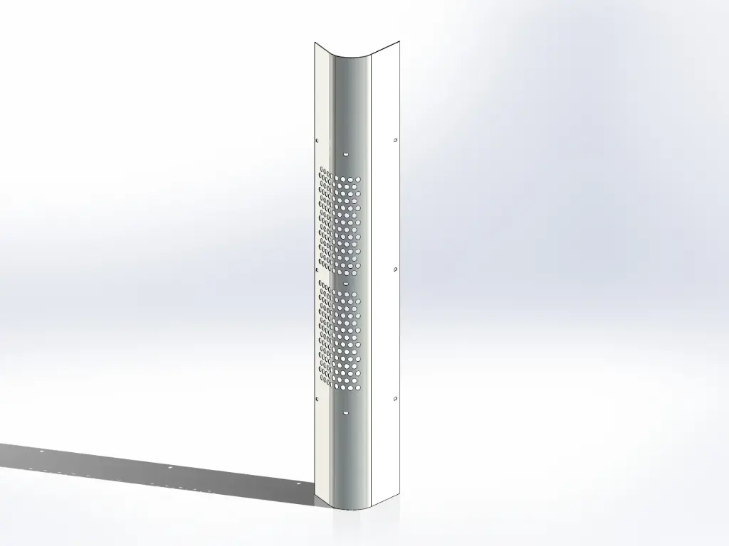 [SLI000333] Kenworth OEM Factory Style Heatshields - 71" (Yes, No Text, Drivers Side)