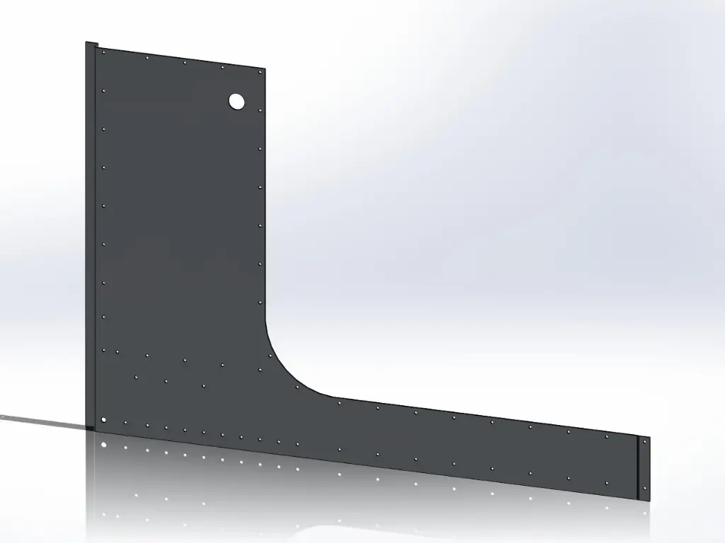 [SLI000039] Peterbilt Cab Cowl Panels - Cab Mount Mirrors, No Air Cleaner (Drivers Side)