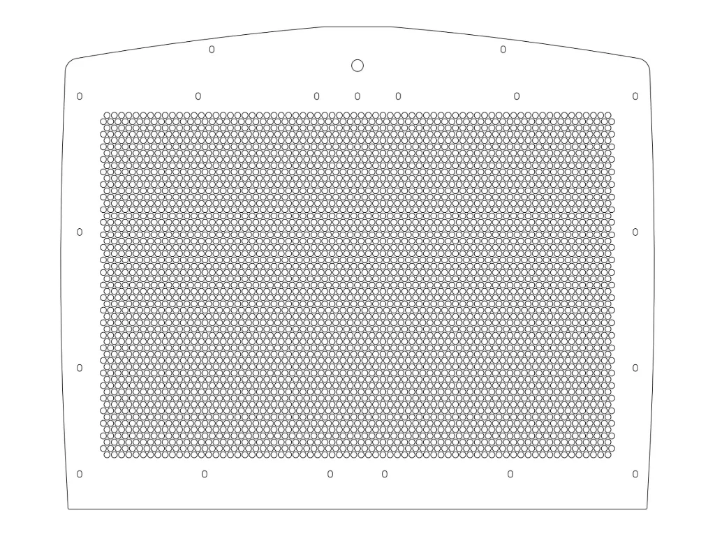 [SLI000453] Kenworth T800 Punched Grills (Circle, 16g)