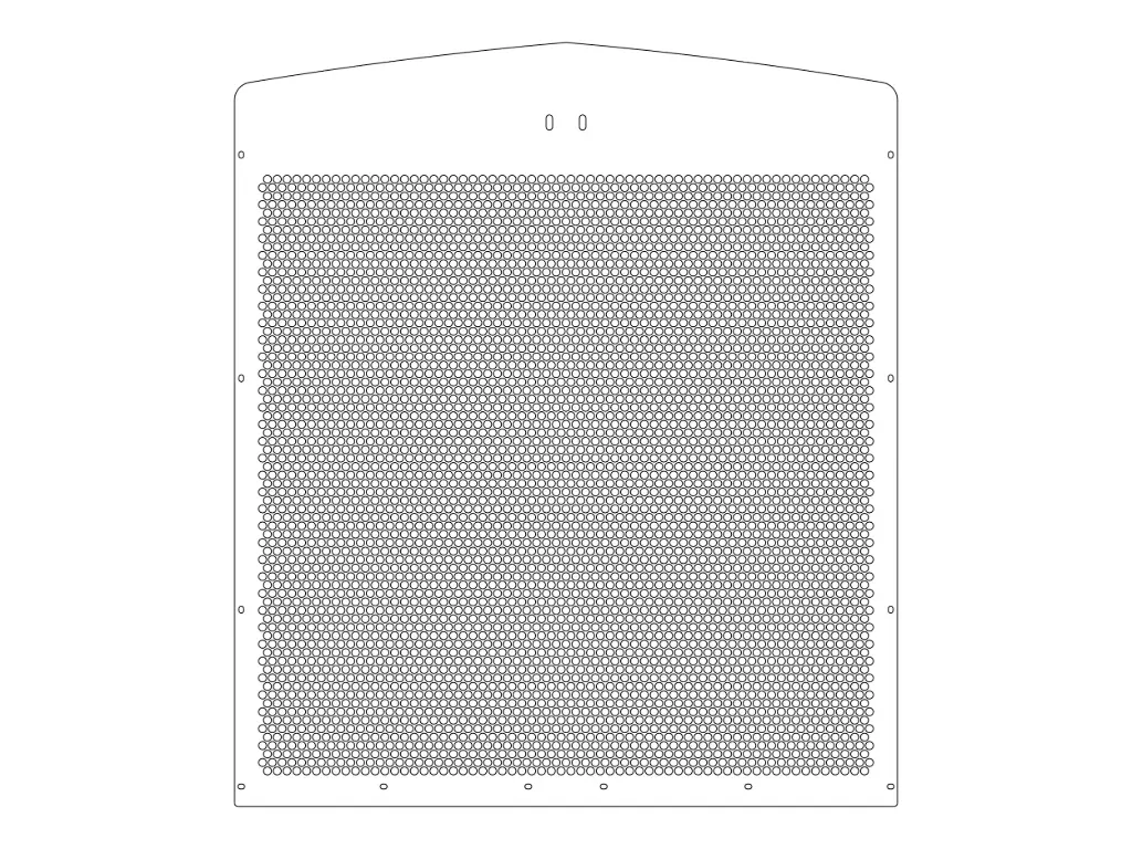 [SLI000471] Kenworth W900L Complete Punched Grills (Circle, 16g)