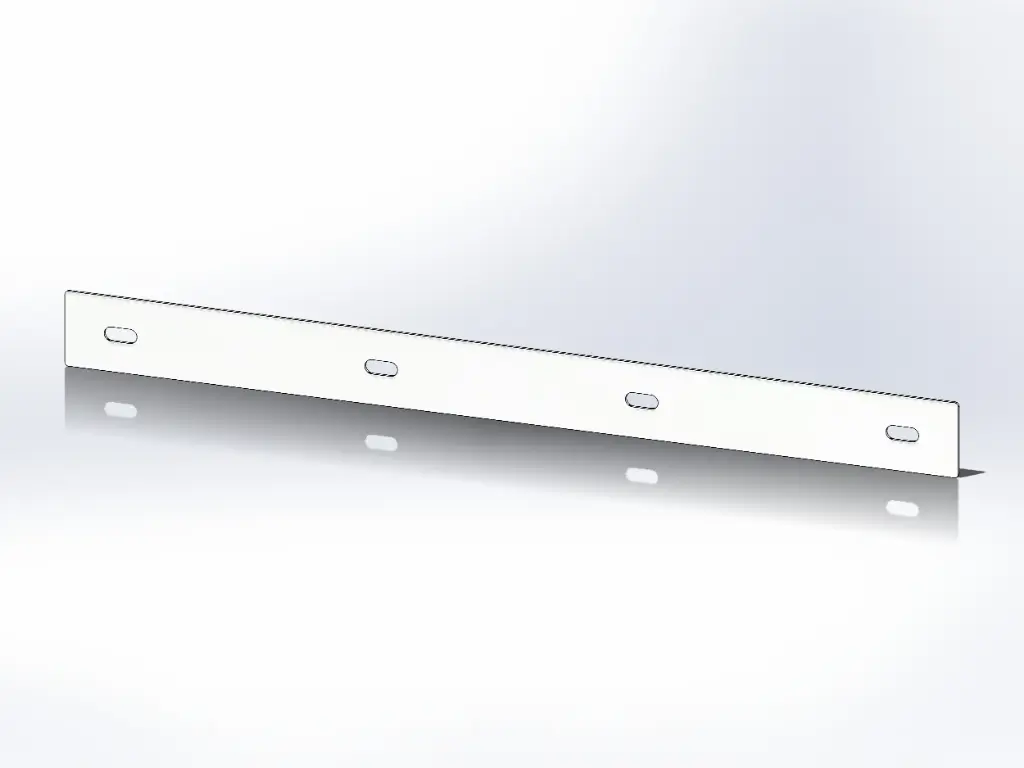 [SLI002258] Mud Flap Mounting Strips - Paintable Aluminum