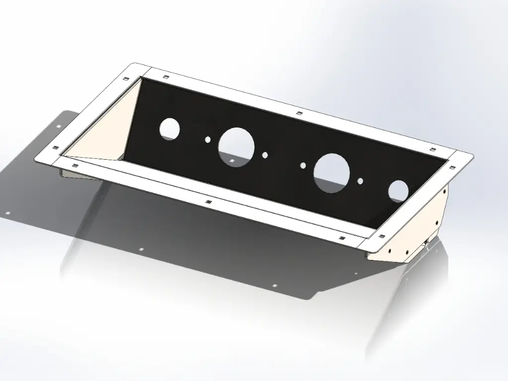 Inset Airline Box - 18" x 10" | Paintable Aluminum