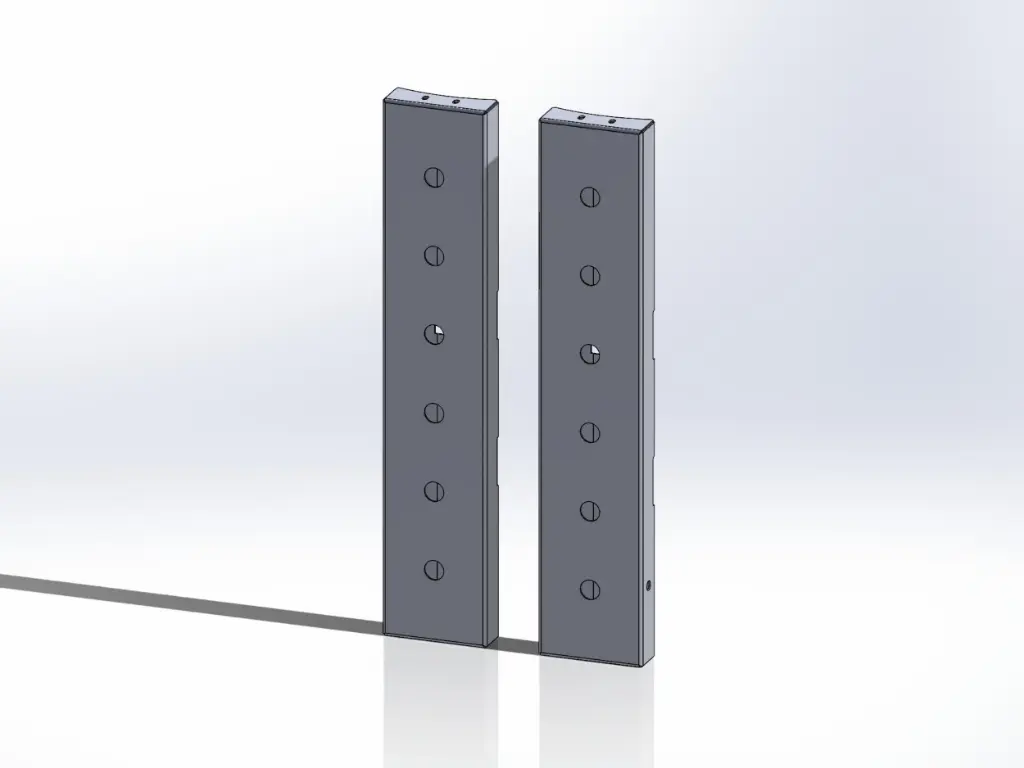 [SLI001760] Peterbilt 589 Back Air Cleaner Light Brackets (No Light Holes)