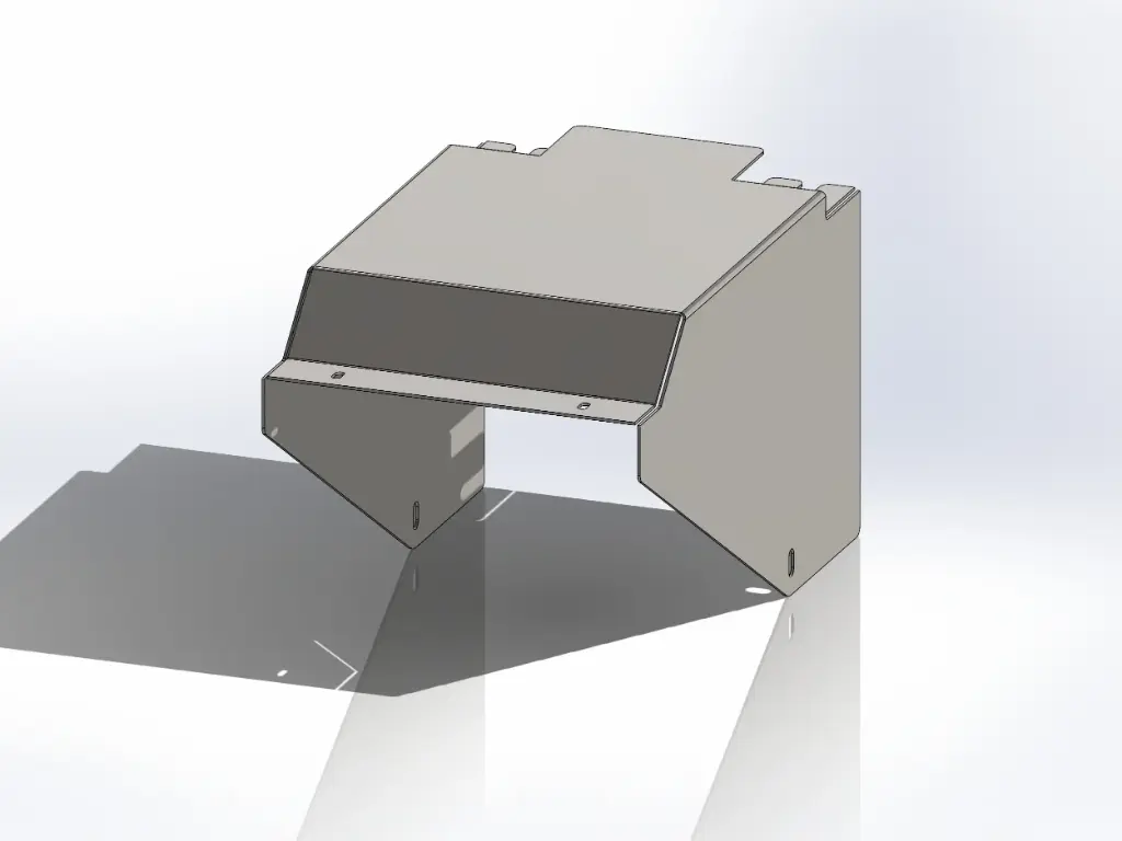 [SLI002404] Paccar 2022+ DEF Tank Top Covers - Paintable Aluminum (Small)