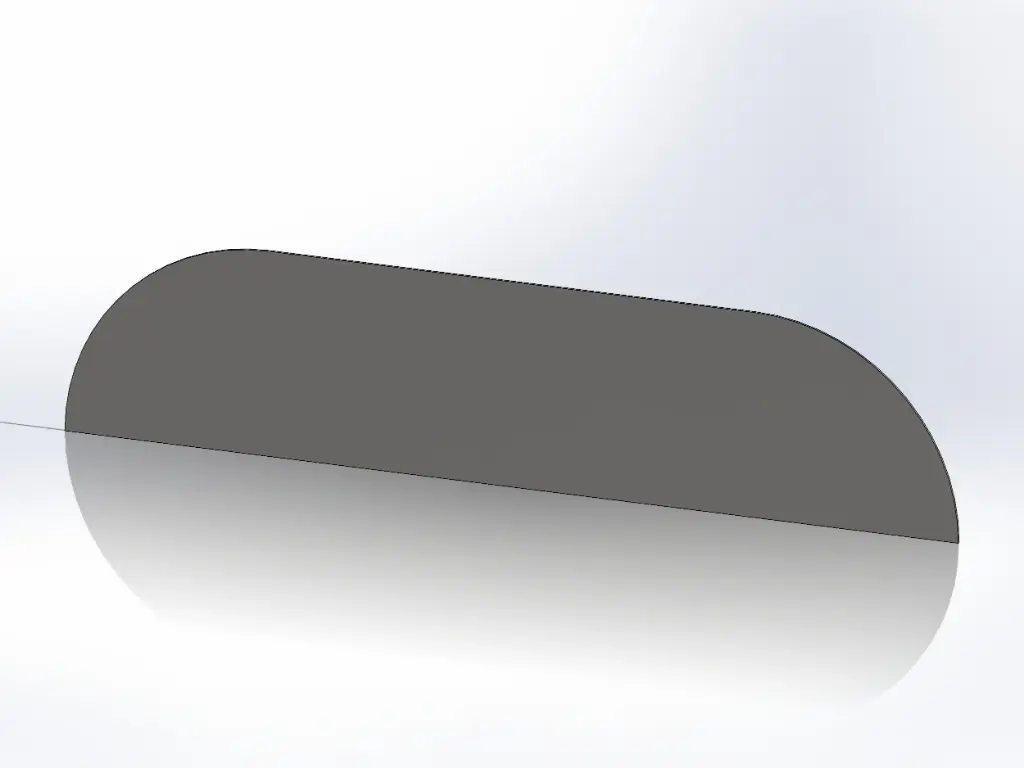 [SLI002447] Peterbilt Sleeper Door Visors - Paintable Aluminum (3")