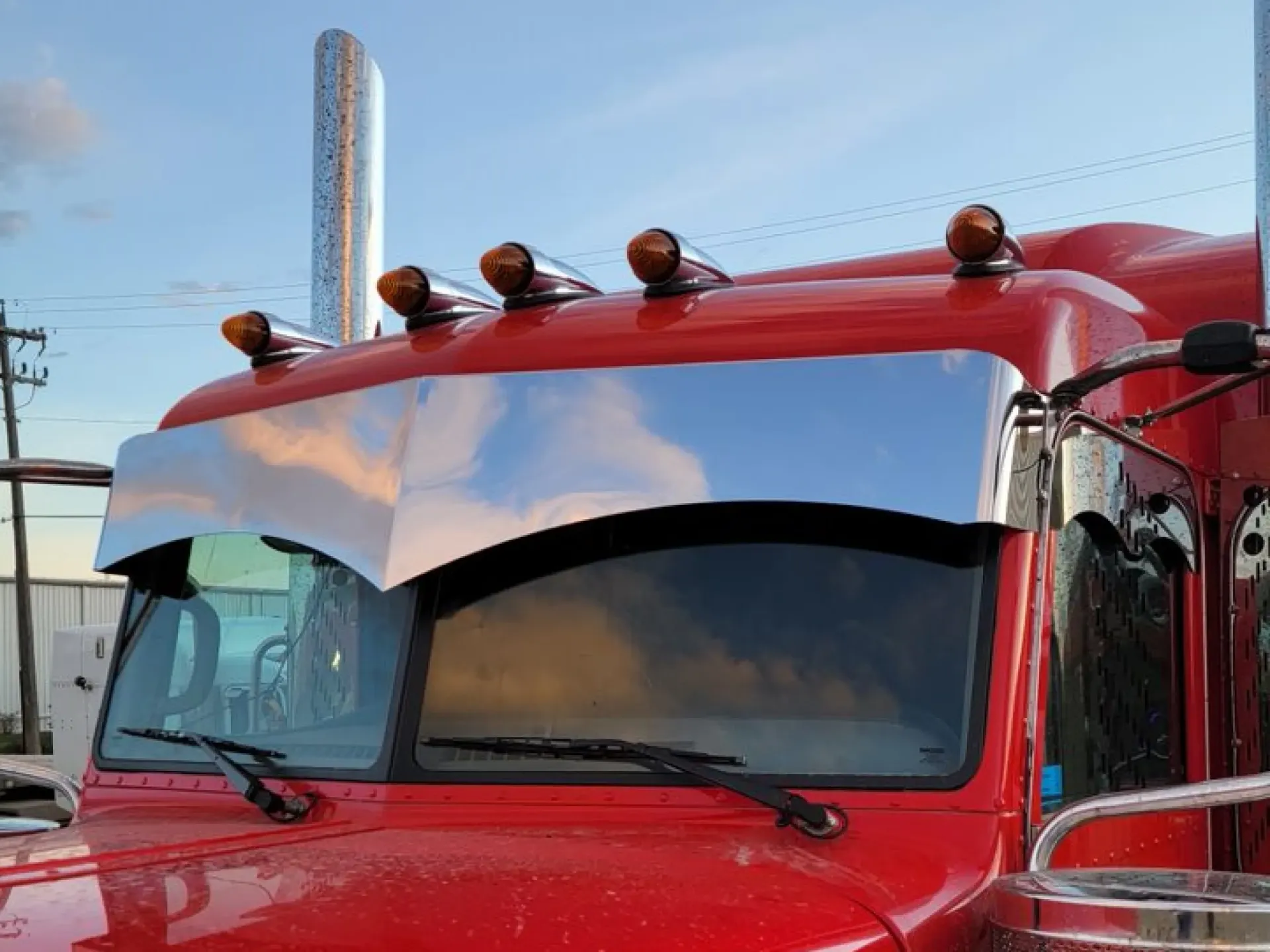 [SLI003068] Peterbilt 3-Series One-Piece Batman-Style Visors (12", No Light Holes)