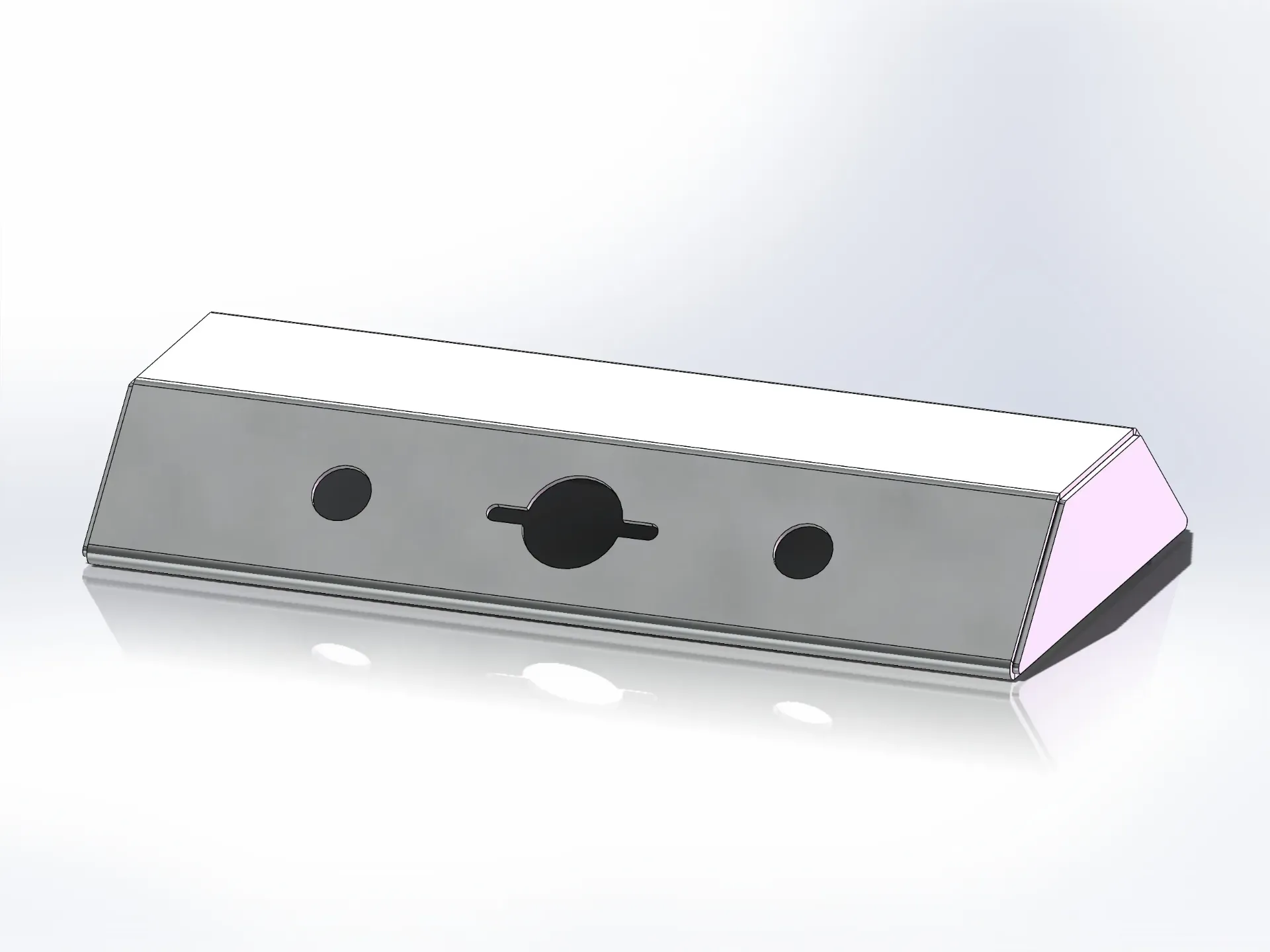 [SLI003431] Small Airline Box - 9" x 3" x 18" | Paintable Aluminum (1 large electric, 2 air)