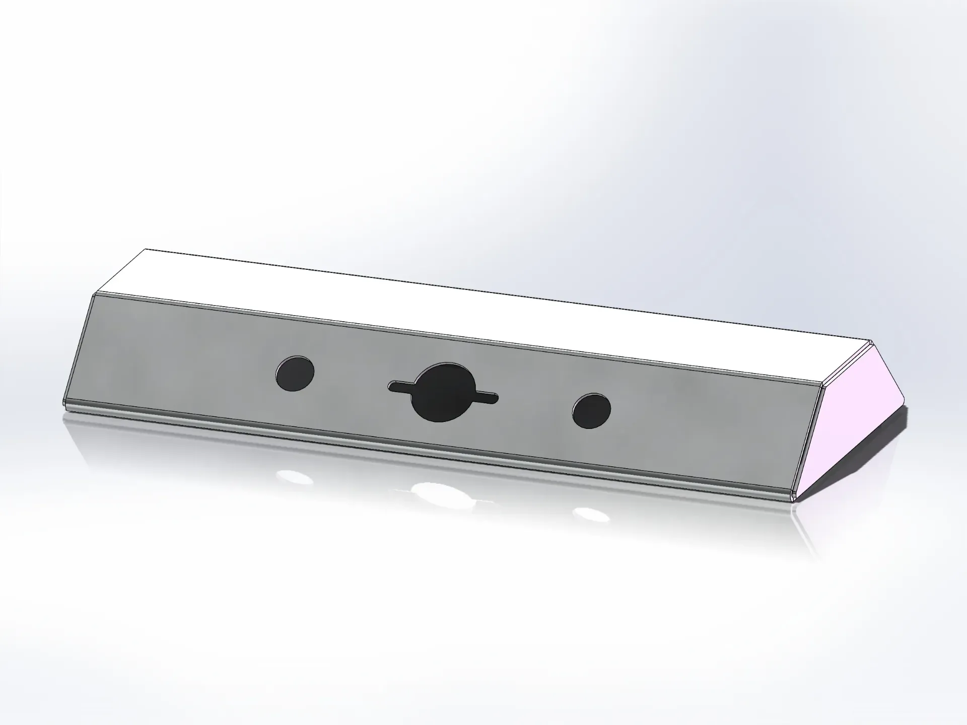 [SLI003435] Small Airline Box - 9" x 3" x 22" | Paintable Aluminum (1 large electric, 2 air)