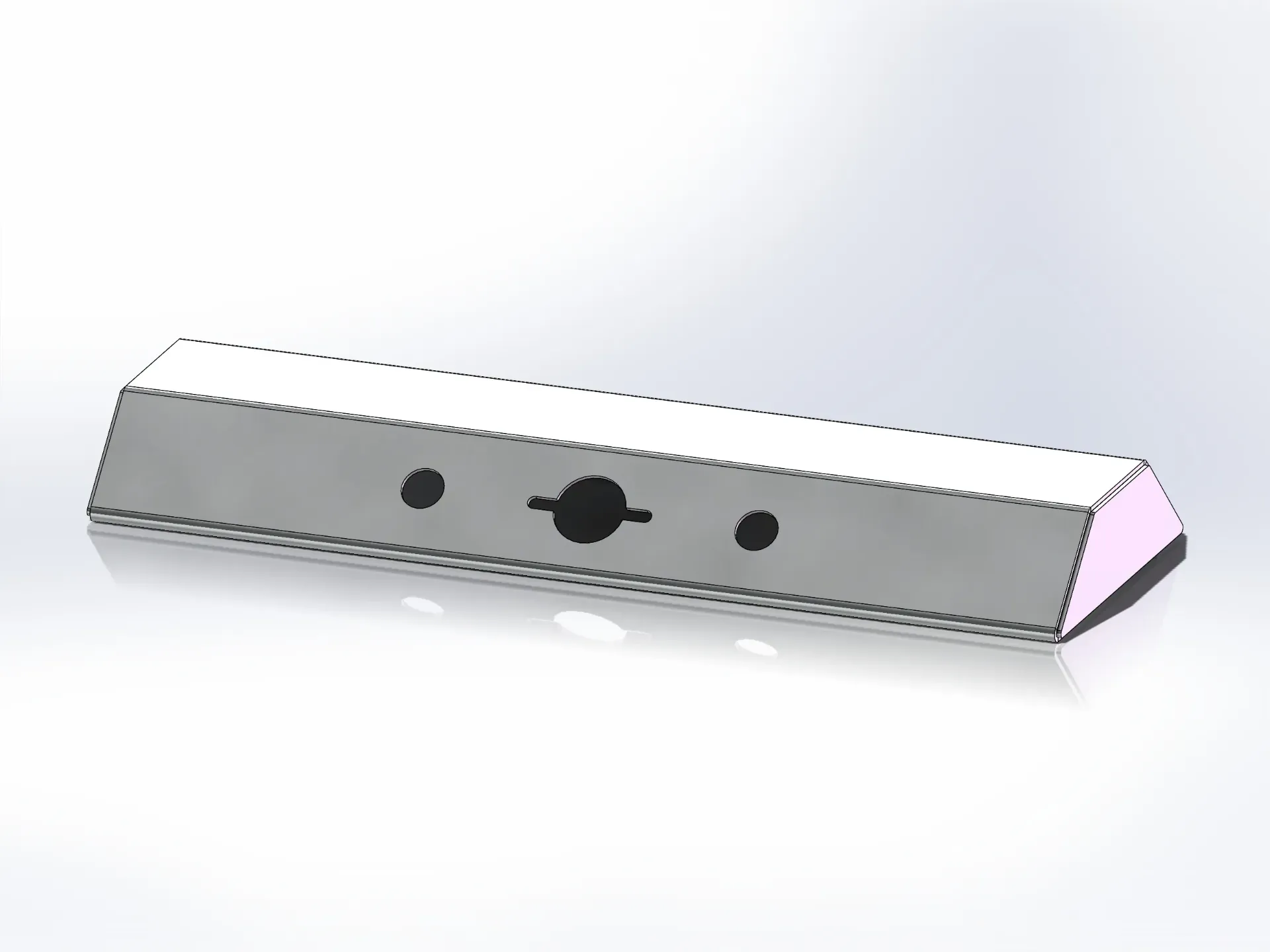[SLI003437] Small Airline Box - 9" x 3" x 26" | Mirror Stainless (1 large electric, 2 air)