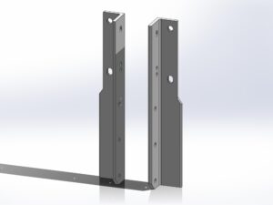 Peterbilt Battery Box Mounting Brackets - External