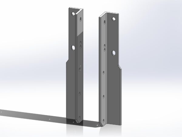 Peterbilt Battery Box Mounting Brackets - External