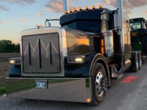 Peterbilt 379 Long Hood Punched Grills
