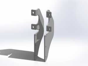 Peterbilt Battery Box Mounting Brackets - Internal